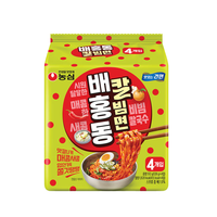 农心韩国进口韩式甜辣劲面刀削拌面方便面泡面速食面