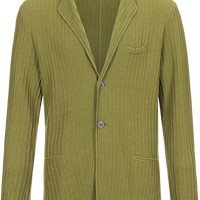 乔治·阿玛尼 GIORGIO ARMANI 男士时尚翻领舒适休闲针织西服外套