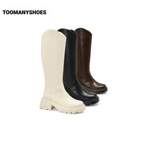 【双11】Toomanyshoes吴昕同款聚光灯下25厚底显瘦骑士靴