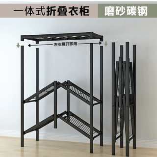 简易衣柜免安装家用卧室大衣柜挂衣柜折叠布衣柜出租房用收纳衣橱