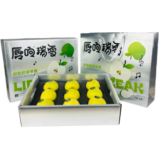 京鲜气陕西白水瑞雪苹果 新鲜当季脆甜苹果水果白水苹果整箱礼盒 甄选优+9枚【高端礼盒款】