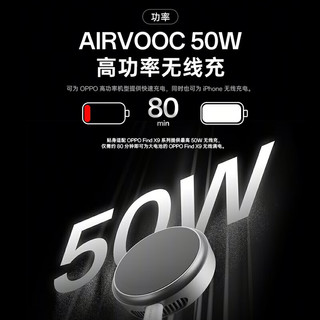  OPPO 50W高功率 磁吸无线充电器  单头 50W