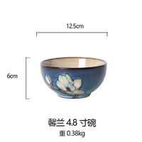 玉泉家用陶瓷饭碗个人陶瓷碗餐具日式面碗釉下彩精致碗