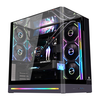  WJCOOLMAN/玩嘉 一体式曲面玻璃海景房 机箱 TypeC ARGB灯条 360水冷 AXT背插