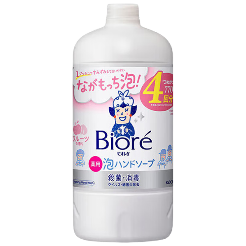  Kao/花王 弱酸抑菌 儿童洗手液  果香 770ml