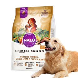自然光环 HALO 老年犬狗粮高龄犬专用纯鲜肉易消化10磅