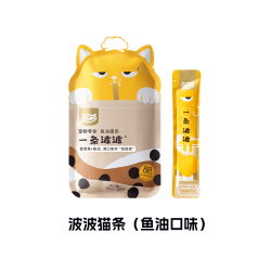 WOWO 喔喔 一条波波鱼油猫咪猫条零食成幼猫羊乳肉酱湿粮无添加剂