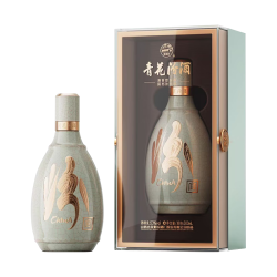 汾酒 青花五大名窑（官窑）53度500mL 单瓶装 非遗传承中秋送礼