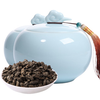 宝然普洱熟茶化石碎银子祥云罐150g茶叶  