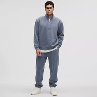 lululemon丨Steady State 男士半拉链卫衣 *Wash LM3FAFS 淡洗海军蓝 M