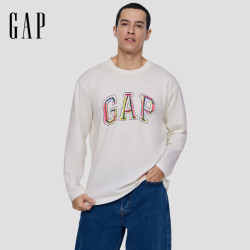 Gap 涂鸦印花logo纯棉卫衣