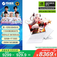 机械革命 蛟龙16Pro 2025 16英寸游戏电竞笔记本电脑(R9-8945HX 32G 1T RTX5070 300Hz 白)