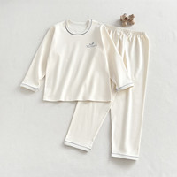 易卡通 童装套装纯棉家居服 儿童睡衣女童睡衣家居服  AtN04米黄