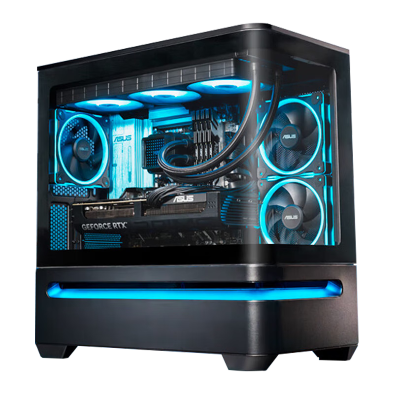 ASUS/华硕 高效散热 MATX机箱 背插主板 免工具开启 高效理线