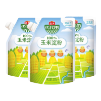海天 玉米淀粉 食用生粉 烹调勾芡 带嘴袋装 蛋糕面包烘焙原料调味品 玉米淀粉200g*3袋