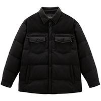 太平鸟 仿麂皮绒轻薄羽绒服