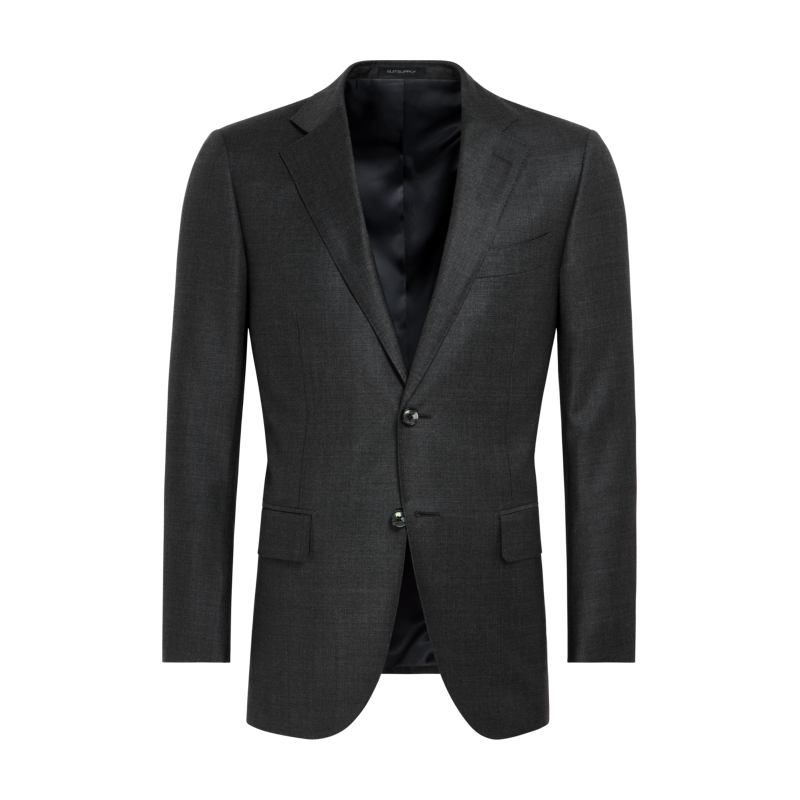 SUITSUPPLY深灰色S110支羊毛西服外套休闲男西装上衣