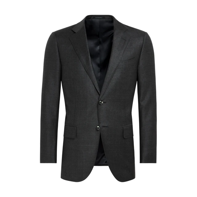 SUITSUPPLY深灰色S110支羊毛西服外套休闲男西装上衣