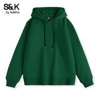 班尼路2025春秋季重磅卫衣经典纯色潮流百搭休闲宽松款外穿外套 【连帽卫衣】-墨绿#纯色 L