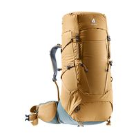 DEUTER登山包 征途5-7日重装大容量户外包 徒步旅行露营探险双肩背包 杏色-50+10L