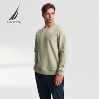 诺帝卡（NAUTICA）【蓄热保暖】秋冬男装索罗娜毛圈面料亲肤卫衣男KO4301-N 淡水绿312 2XL