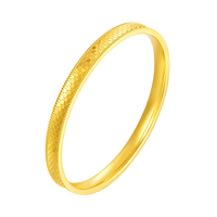 戴时光 DAISHIGUANG 戴时光 莫比乌斯环璀璨碎碎冰CNC车花银铸金手镯