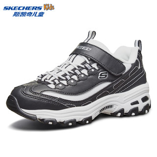  SKECHERS/斯凯奇 休闲 女童运动鞋  黑色、白色 27.5