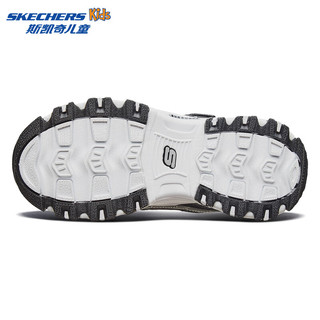  SKECHERS/斯凯奇 休闲 女童运动鞋  黑色、白色 27.5