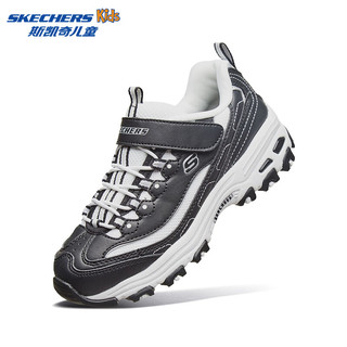  SKECHERS/斯凯奇 休闲 女童运动鞋  黑色、白色 27.5