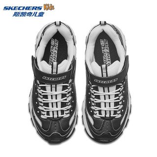  SKECHERS/斯凯奇 休闲 女童运动鞋  黑色、白色 27.5