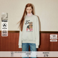 移动端、京东百亿补贴：GREEN BELT 女小狗圆领宽松长袖卫衣 100123506757