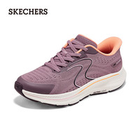 斯凯奇(Skechers)男女复古跑步鞋高透气回弹缓震舒适闪穿科技 玫瑰红色/ROS 38
