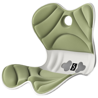 PLUS会员：思菲其 人体工学美臀矫姿护腰坐垫 花瓣款·抹茶绿