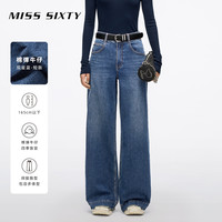 【免费改裤】Miss Sixty春夏新品牛仔裤阔腿裤宽松休闲垂感百搭