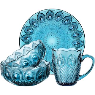 乐唯诗 轻奢餐具碗碟套装  4只装