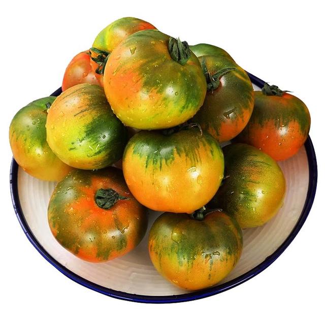 京鲜生 山东铁皮草莓西红柿4.5斤装 草莓柿子绿腚番茄新鲜蔬菜 产地直发