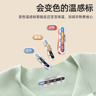 贝肽斯宝宝连体衣春秋款新生儿德绒连体衣婴幼儿衣服婴儿打底保暖哈衣 安柏蓝 90cm