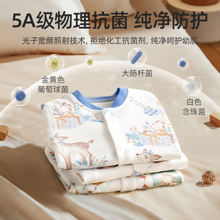 贝肽斯婴儿连体衣春秋男女宝宝长袖纯棉衣服新生儿哈衣初秋装睡衣