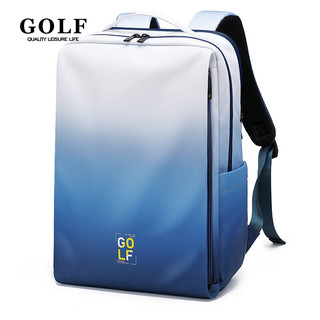 高尔夫（GOLF）双肩包男士运动背包女休闲旅行书包防泼水通勤出游背包【Q】 款式3-浅蓝