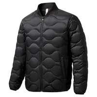 鸭鸭轻薄羽绒服男纯色百搭棒球服领休闲保暖内胆男女轻便薄款外套 卡其色 S 【体重90-105斤】