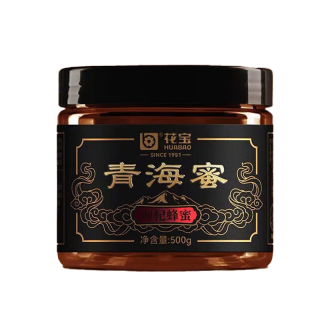 花宝高原青海蜜油菜蜜成熟蜂巢蜜条蜜野花枸杞蜜百花洋槐结晶蜂蜜 枸杞蜜纪念款500g