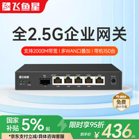 飞鱼星 企业 多WAN全2.5G端口路由器行为管理带宽叠加内置AC带机150台 NAS 猫棒适用VE1220XE