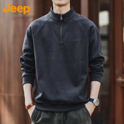 Jeep 吉普 男士半拉链卫衣 潮牌打底衫