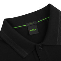 雨果博斯(HUGO BOSS)秋冬季男士运动休闲polo衫短袖T恤50469055 黑 M