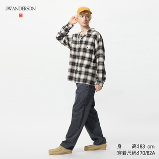 优衣库男装女装直筒牛仔裤/水洗产品25秋冬合作款系列479816 07 青灰色 44 /185/112C
