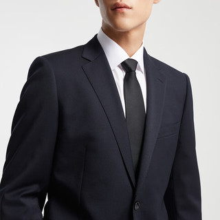 雅戈尔【95.5%羊毛】西服男春季羊毛舒适单西男士高端修身西装结婚外套 藏青 175A 175/92A