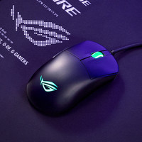 华硕 ASUS ROG 龙鳞 Mini标准版有线鼠标52g即插式微动板载内存机械微动