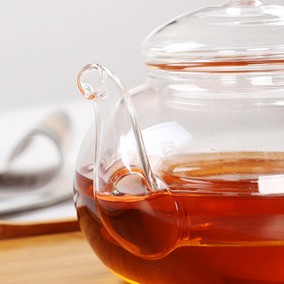 正扬 玻璃壶 高硼硅耐热玻璃花茶壶功夫红茶具泡冲茶器 玻璃600ML茶壶-西施款