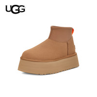 UGG 秋季女士时尚舒适圆头保暖厚底休闲经典迷你短靴雪地靴1168170