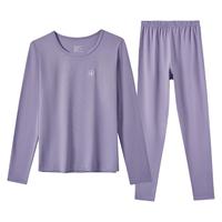 都市丽人初中生少女秋衣秋裤套装纯棉女大童保暖内衣青少年高中生